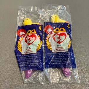 **RARE WITH ERRORS** Vintage McDonald’s Teenie Beanie Babies #4 Inch